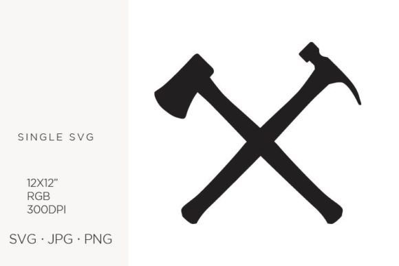 Crossed Hammer Tools Vector Icon Guide