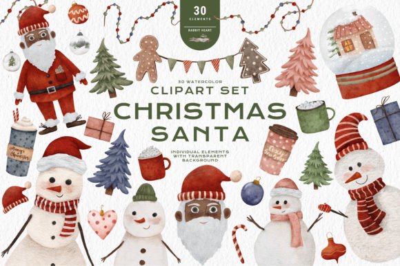 Embracing Diversity and Festive Joy: The Artistic Value of African American Santa Christmas Clipart