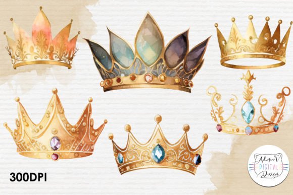 Golden Crowns Watercolor Clipart: A Practical Guide for Designers and Crafters
