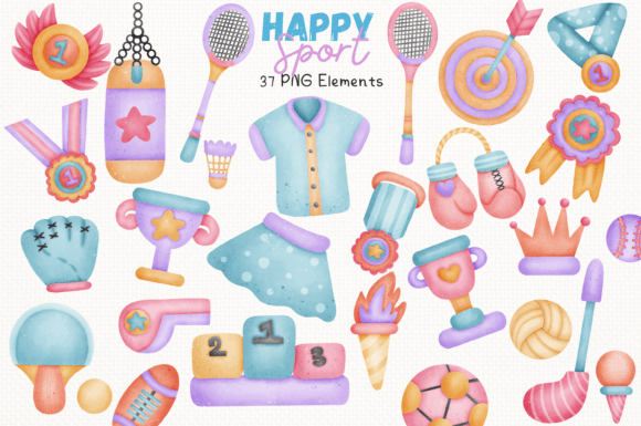 Integrating the Happy Sport 37 Cliparts Collection into Professional Design Workflows
