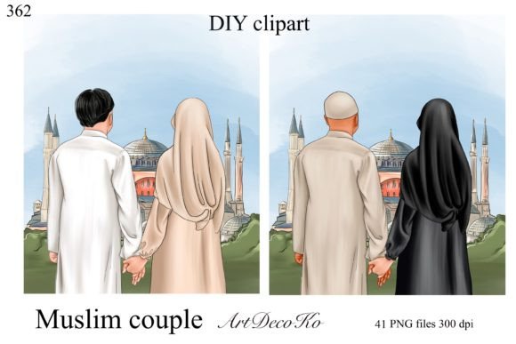 Muslim Couple Clipart: A Designer’s Guide