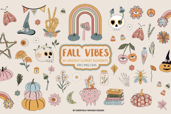 Reviving Retro Spookiness: A Guide to Using Groovy Halloween Clipart in Modern Design