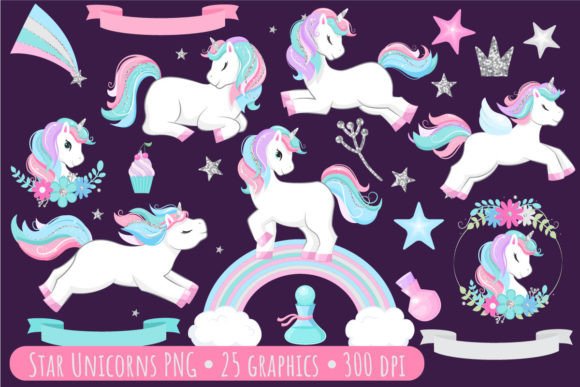 Star Unicorns PNG Clip Art Guide