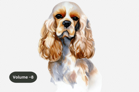Watercolor American Cocker Spaniel Art Guide