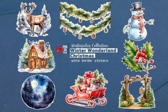 Winter Watercolor Christmas Stickers: Integrating Digital Assets into Your Holiday Workflow